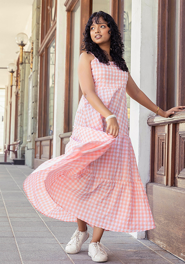 RHEIN PINK MAXI DRESS